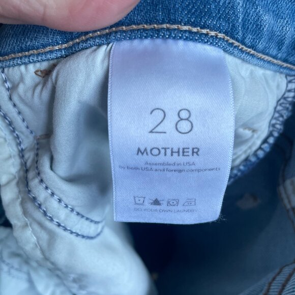 MOTHER | The Hustler Ankle Fray Jeans in Thrilling Shots - Size 28 - Picture 2 of 4